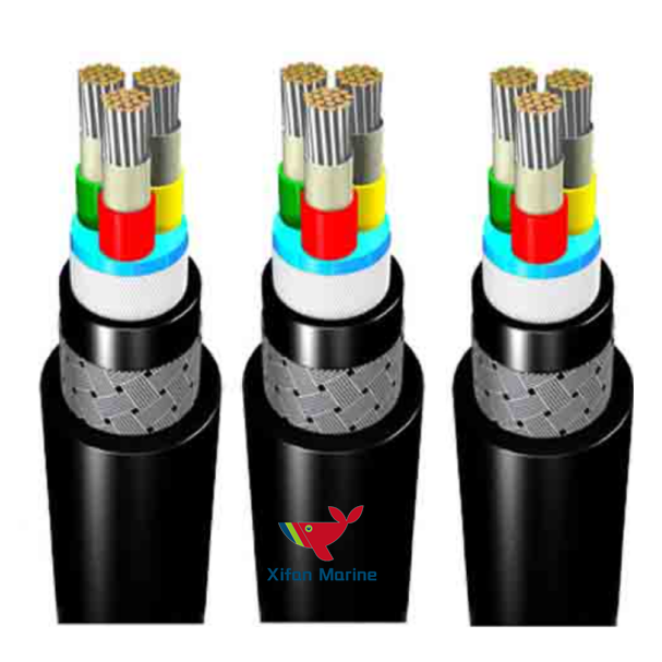 Multi Conductor 0.6/1KV Shipboard Fire Resistant Armored And Sheathed LSHF Cable