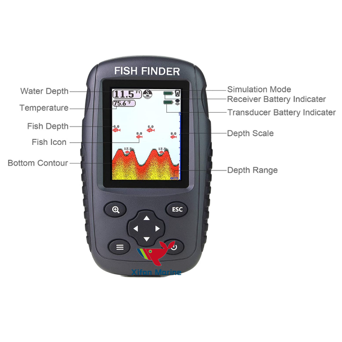 Portable Rechargeable Fish Detector Finder