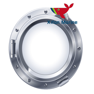 Ventana de círculo fijo de acero inoxidable marino