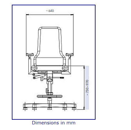 Marine Pilot's Chair Seat With Wide Stable Base