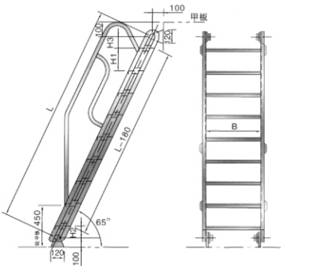 Bend Type Aluminum Ship Gangway Bend Type Aluminum Ship Gangway