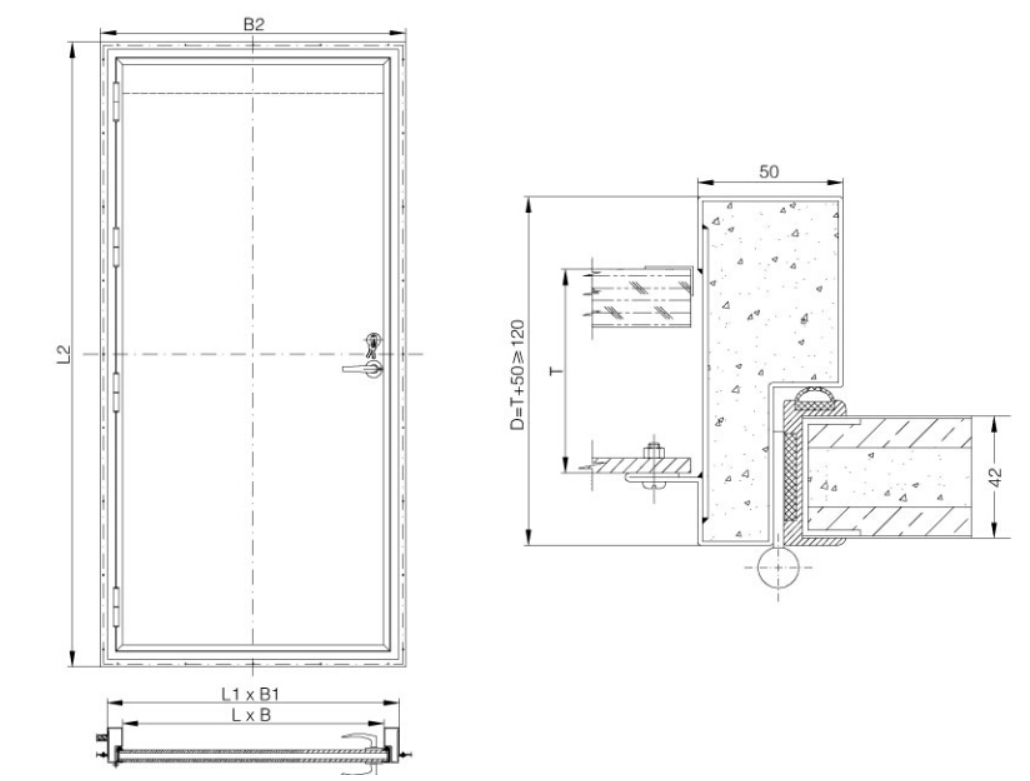 Marine Watertight Door