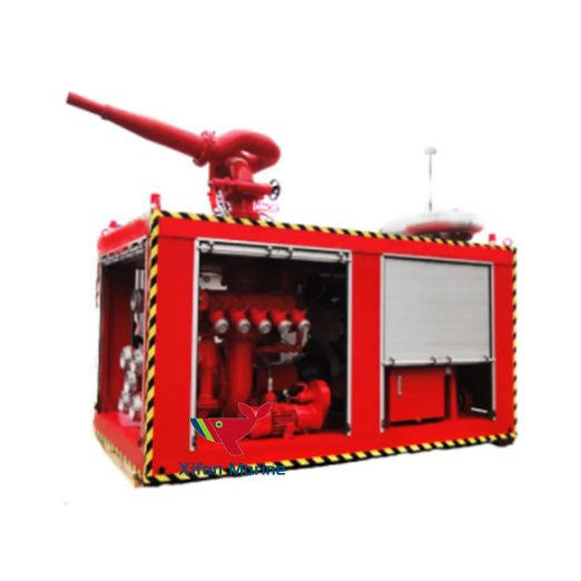 Marine Moveable Containerized Fire Fighting FiFi System For Deck