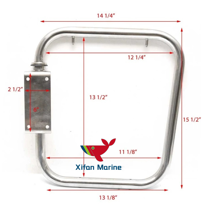Stainless Steel Chaparral Boat Transom Gate
