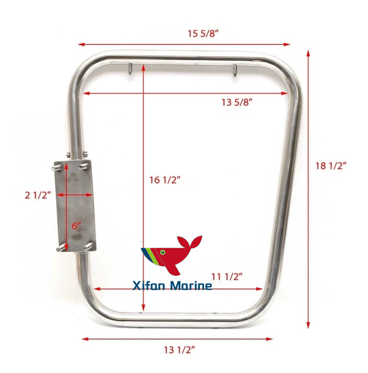 Chaparral 18 5/8 X 17 INCH /GG Schmitt Boat Transom Gate Chaparral 18 5/8 X 17 INCH /GG Schmitt Boat Transom Gate
