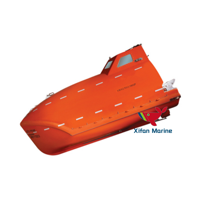 Fiber Glass F.R.P Totally Enclosed Free Fall Lifeboat And Rescue Boat