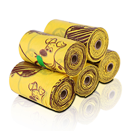 Bolsa de basura degradable para caca de perro para mascotas