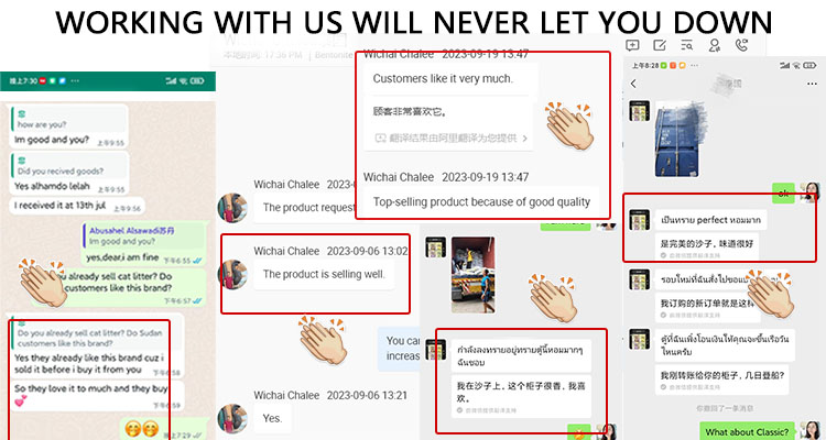Buenos comentarios de los clientes tailandeses.