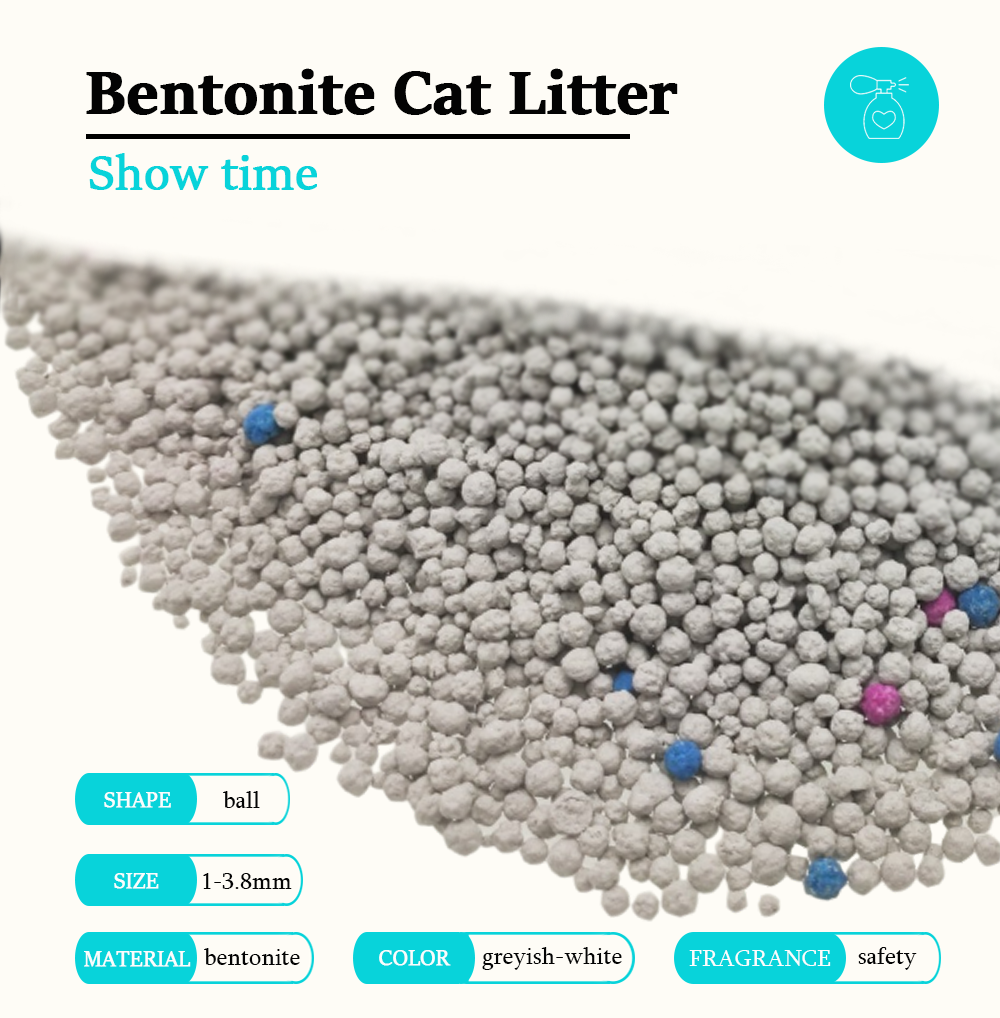 natural sodium bentonite cat litter