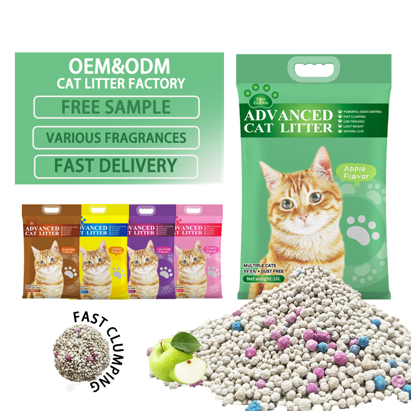 مصنع قمامة القطط القوية المتكتلة المصنوعة من البنتونيت الطبيعي بنسبة 100%
