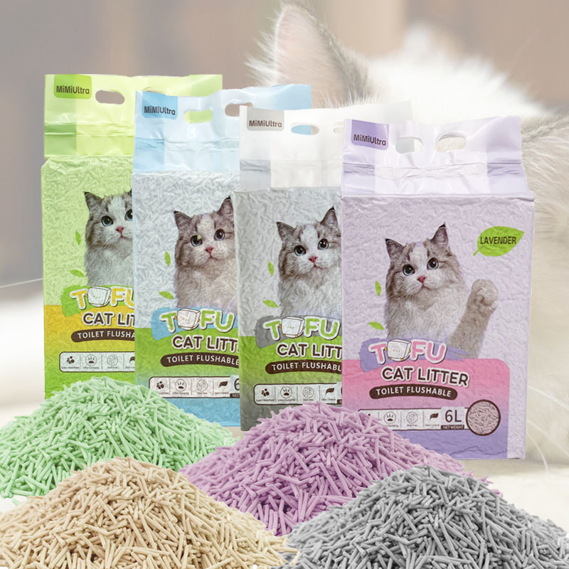 أصل رمل القطط المصنوع من التوفو