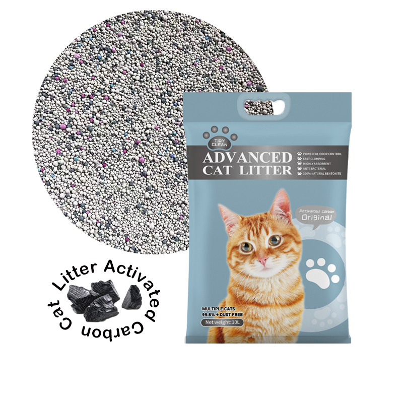 Arena para gatos 100% carbón activado