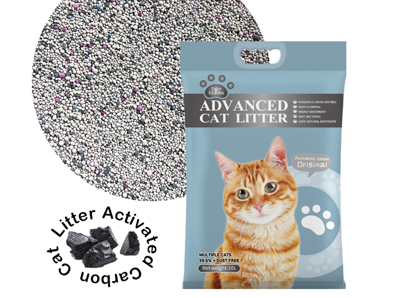 رمل قطط من الكربون النشط بنسبة 100%