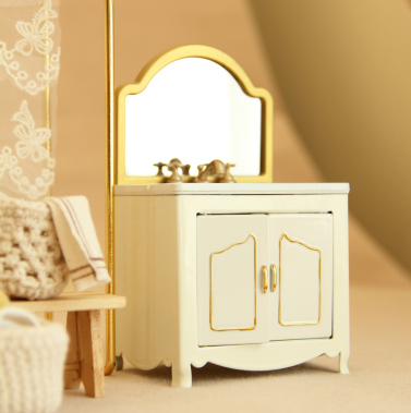 Set Mobili In Miniatura Per Casa Delle Bambole Scala 1:12 - Divano In Flanella Di Legno Rosso, Soggiorno Giocattolo, Accessori Fai Da Te