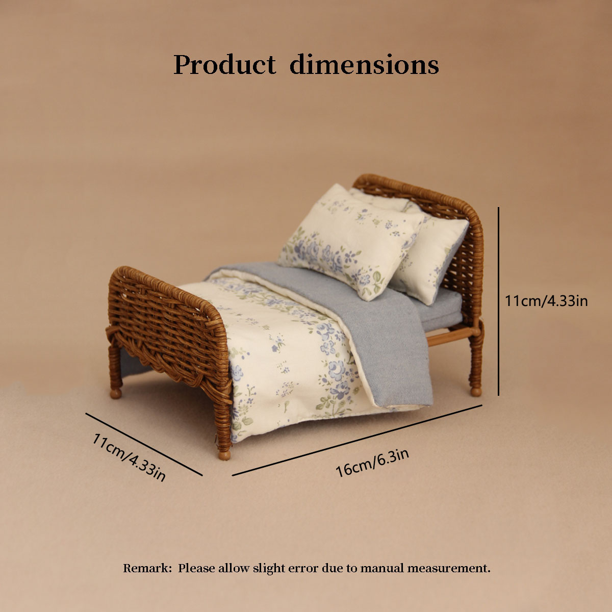 1:12 dollhouse bed 1:12 dollhouse bed
