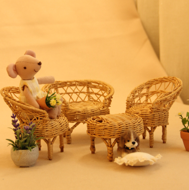 Mini Divano In Miniatura Per Casa Delle Bambole - Con Cuscino, Scala 1:12, Mobile In Miniatura Per Soggiorno E Camera Da Letto - 2