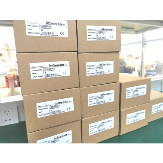 Industrial handheld barcode scanners shipped to a customer in Europe