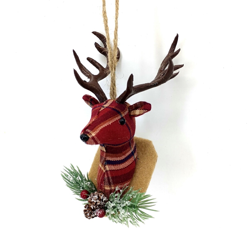 Christmas Ornaments Tree Hanging Deer Head Decorations