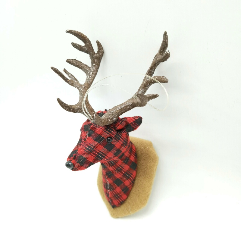 Christmas Ornaments Tree Hanging Deer Head Decorations