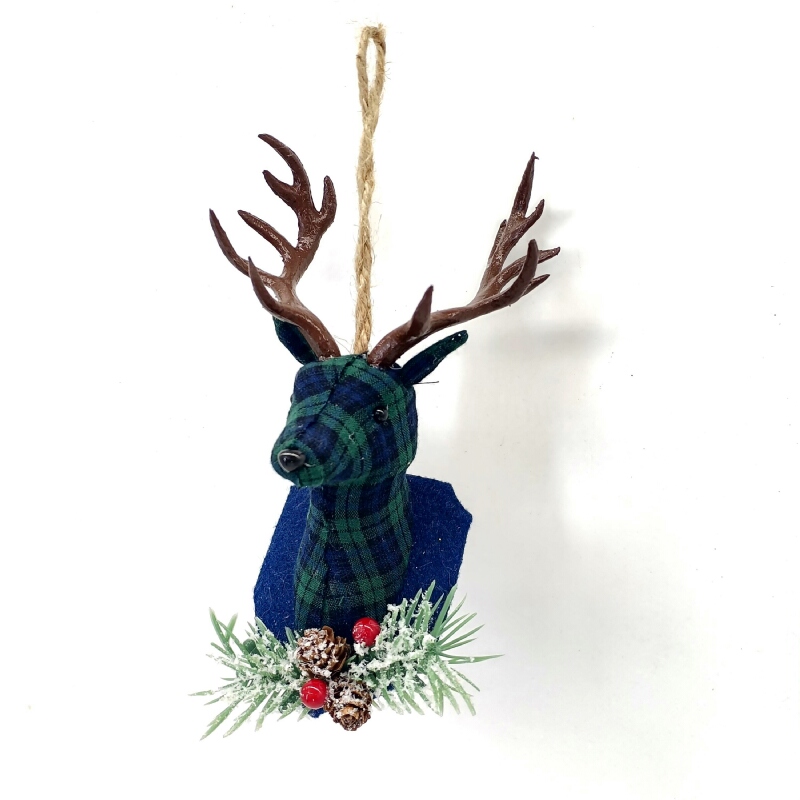 Christmas Ornaments Tree Hanging Deer Head Decorations