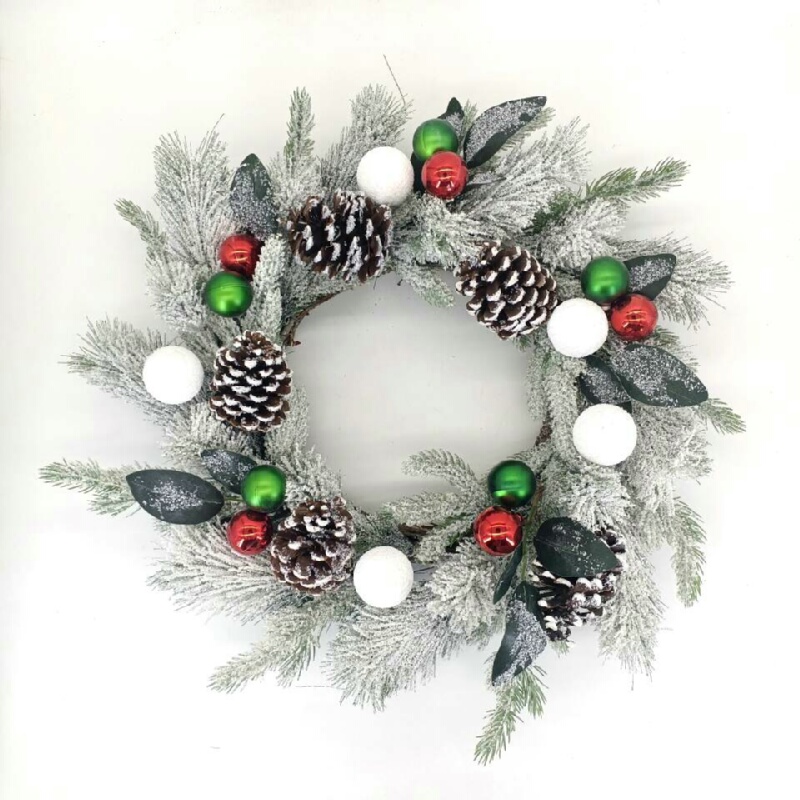 christmas wreath and garland