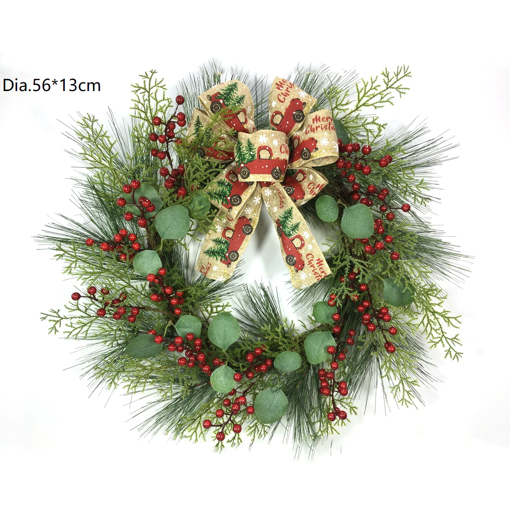 red berry christmas wreath