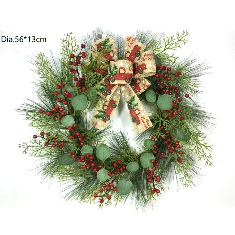 Christmas Wreath Front Bulk Wreaths Stor Dør