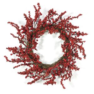 Couronne de baies rouges de Noël