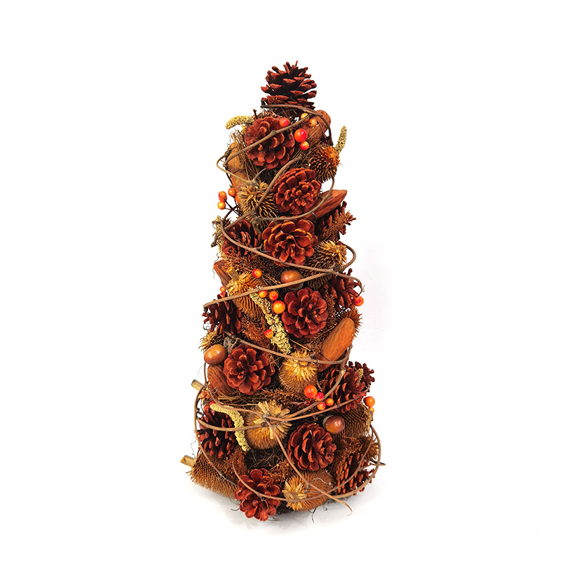 Fall Home Table Top Decor Tree Cone