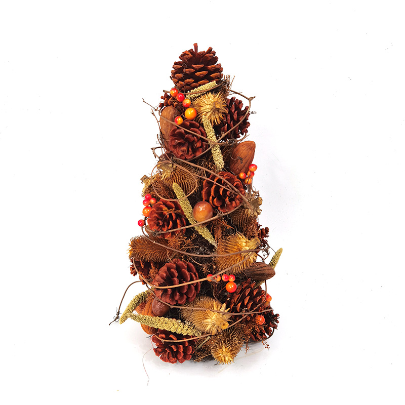 Fall Home Table Top Decor Tree Cone