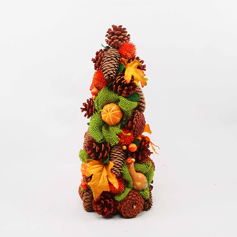 Fall Home Table Top Decor Tree Cone