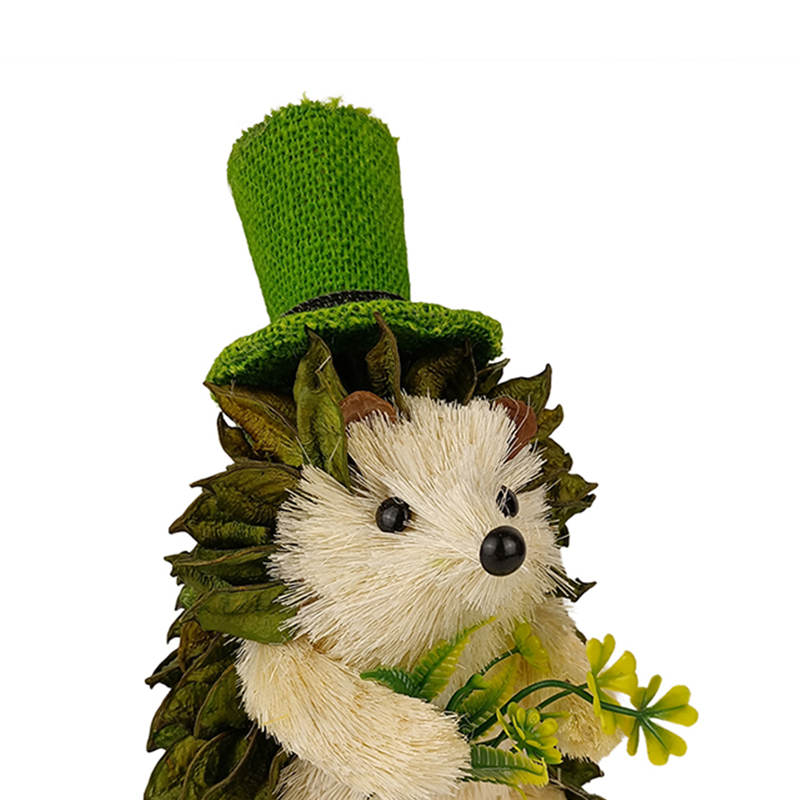 Home Table Ornament St. Patrick's Day Animal Hedgehog Decor