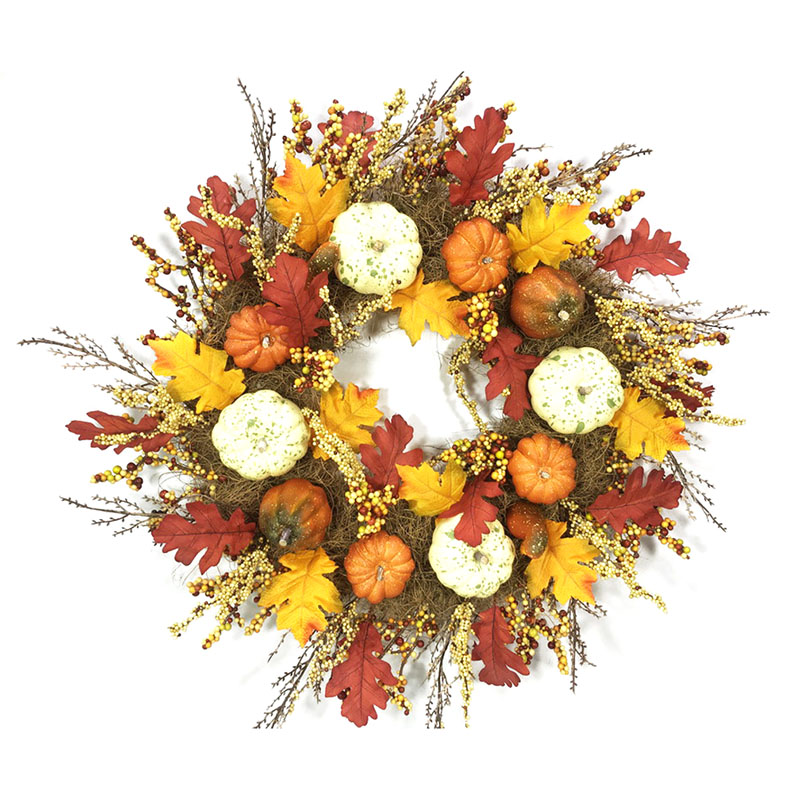 Corona della porta degli ornamenti della decorazione della zucca del giorno del ringraziamento