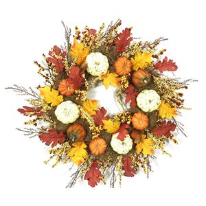 Thanksgiving Day Pumpkin Decoration Ornaments Door Wreath