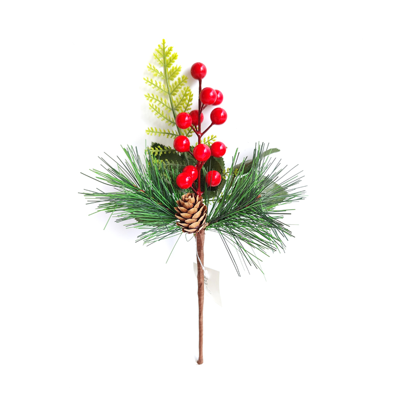 Christmas Red Berry Picks Decoration