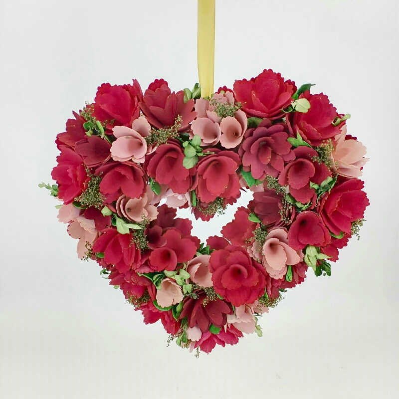 Valentine's Decoration Wedding Gift Rose Party Heart shape Wreath