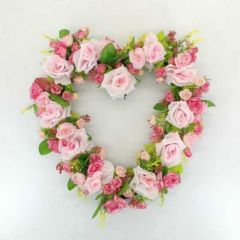 Wedding Ornaments Valentin Day Decoration Supplies heart wreath