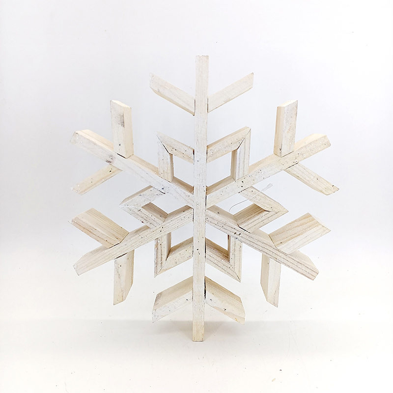 Big Size Wooden Snowflake Christmas Ornament