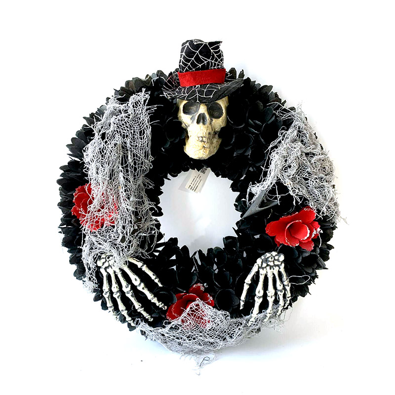 Halloween Party Thriller Props Door Corridor Wall Decor Wreath