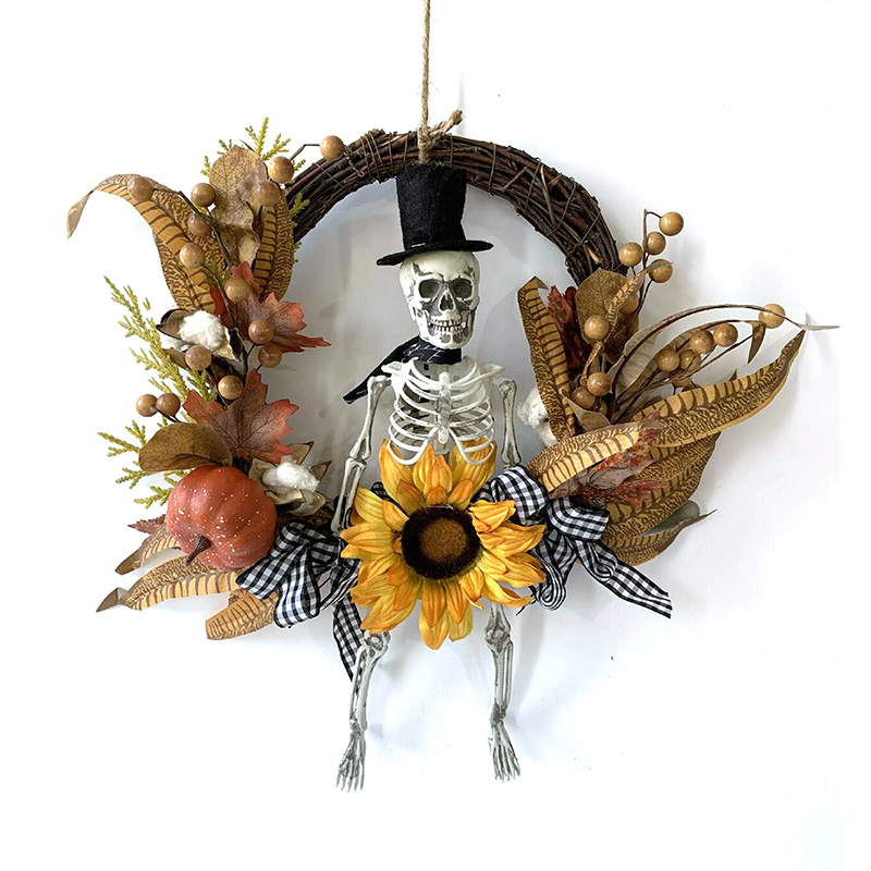 Halloween Wall Corridor Front Farm Autumn Thriller Wreath