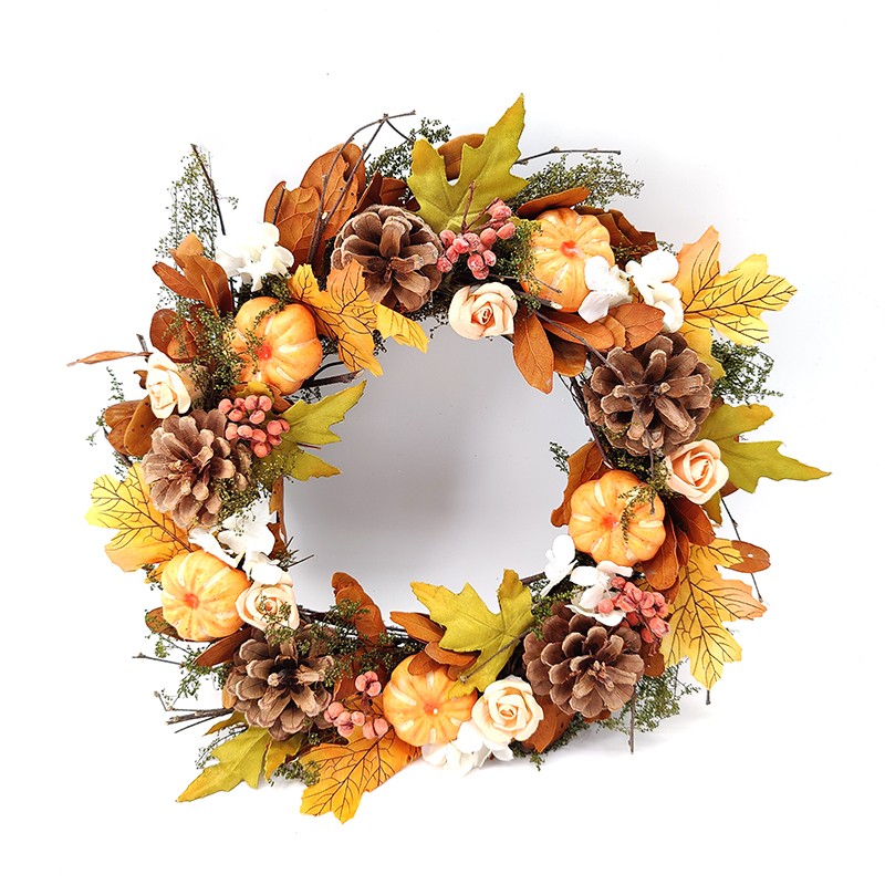 Autumn decoration wreath