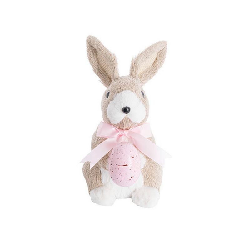 Easter Bunny Ornament with Pink Egg Adorable