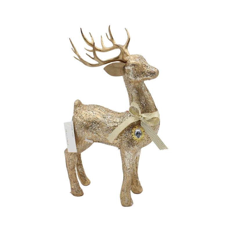 Gold Christmas Reindeer Indoor Ornament