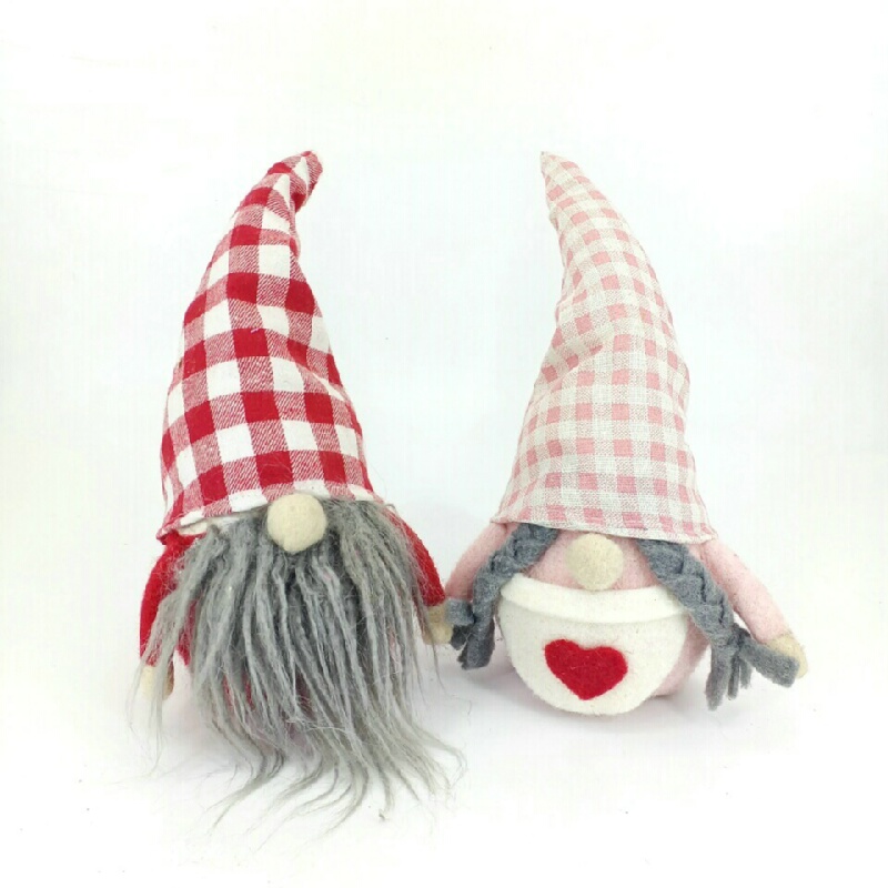 2024 valentine's day gift heart holiday mini gnome plush dolls faceless