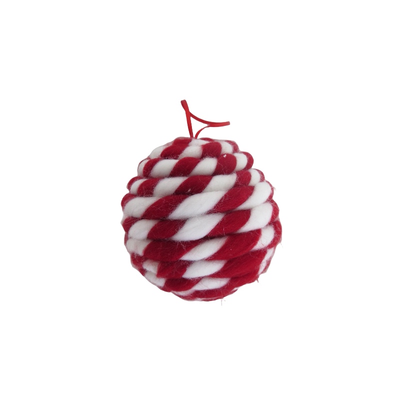Red and White Ball Christmas Tree Ornaments