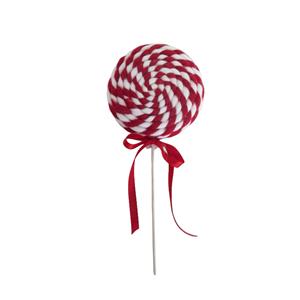 Christmas Cane Cane Filt Pick Red & White