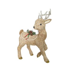 Décoration de cerf de Noël en sisal