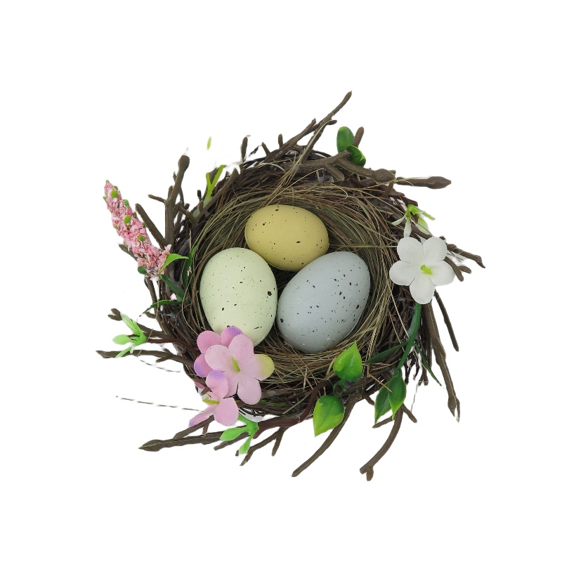 Easter Egg Nest Decor Set of 3