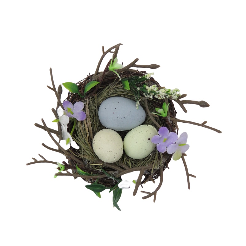 Easter Egg Nest Decor Set of 3