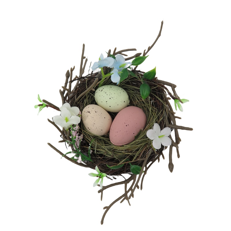 Easter Egg Nest Decor Set of 3